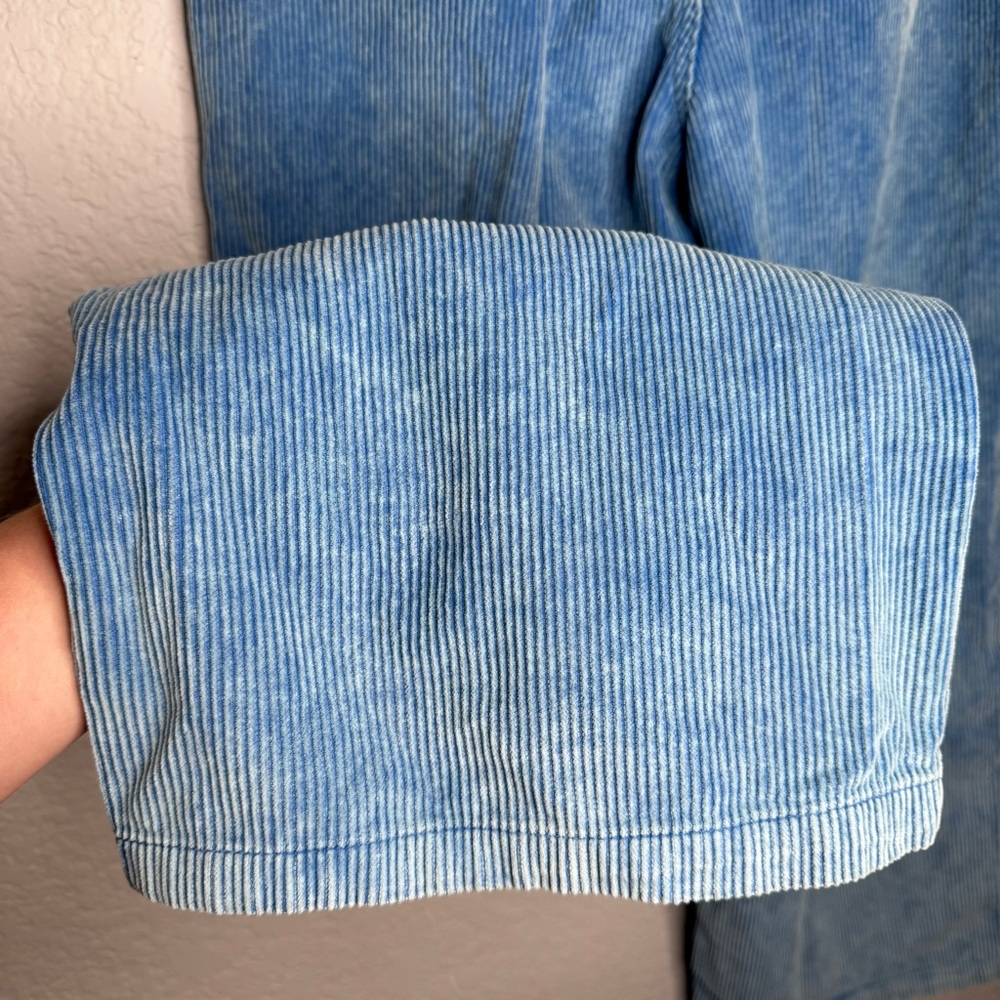 BDG Blue High Rise Wide Leg Corduroy Pants 32 - Picture 6 of 11